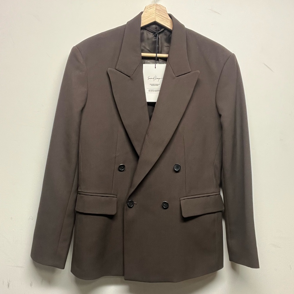 Second/Layer Brown Pico Blazer - image 1